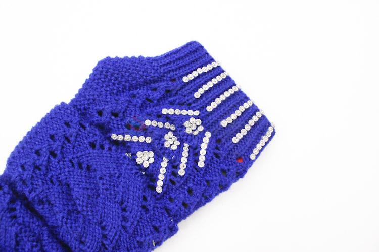 Factory Excellent Women Winter Warmer Knitted Long Fingerless Gloves Mitten