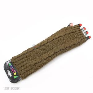 Factory Promotional Arm Warmers Women Stretchy Long Sleeve Fingerless Gloves