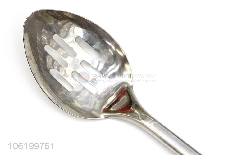 High Quality Stainless Steel Leakage Spoon With Plastic Handle