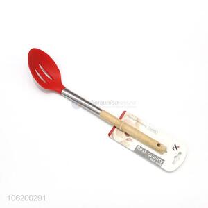 Lowest Price Silicone Slotted Spoon Kitchenware Leakage Ladle