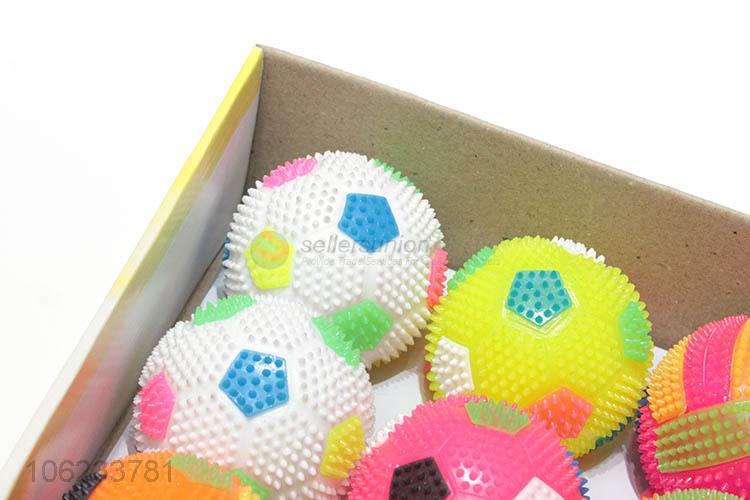 Wholesale Sport Toys Flashing Spiky Ball 7.5Cm Football