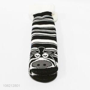 Cartoon Pattern Plush Floor Socks Warm Socks