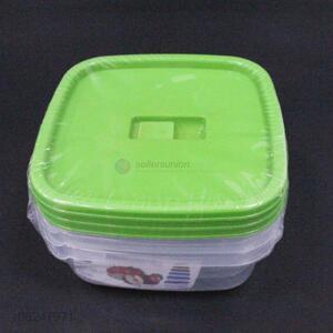 Eco-friendly 3pcs plastic preservation box food container
