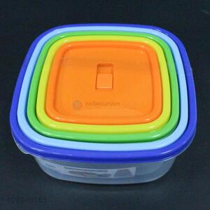 High quality 5pcs plastic food container storage box