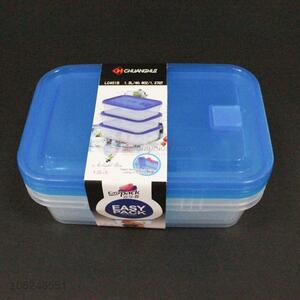 Wholesale 3pcs plastic food storage box preservation box