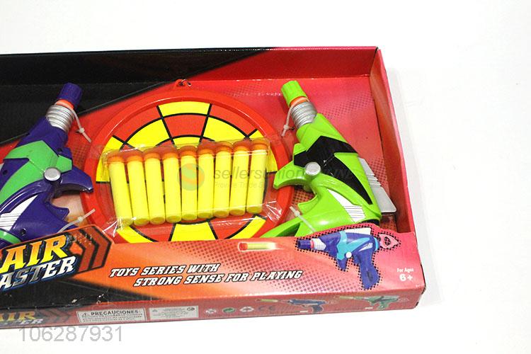 Top Selling Plastic Soft Bullet Air Blaster Shoots Guns Toy With Soft Darts