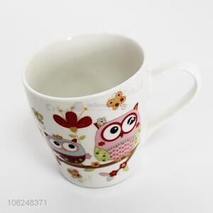Hot Selling Owl Printing Ceramic Cup
