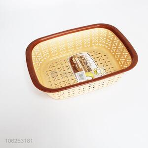 Superior quality plastic storage basket vegetable basket