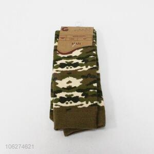 Good quality camouflage color men winter socks