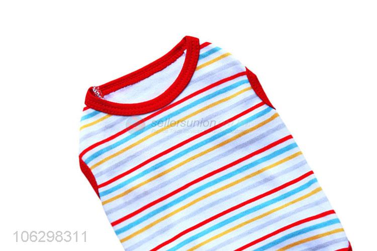 Fashion Colorful Stripe Pet Vest Dog Clothes