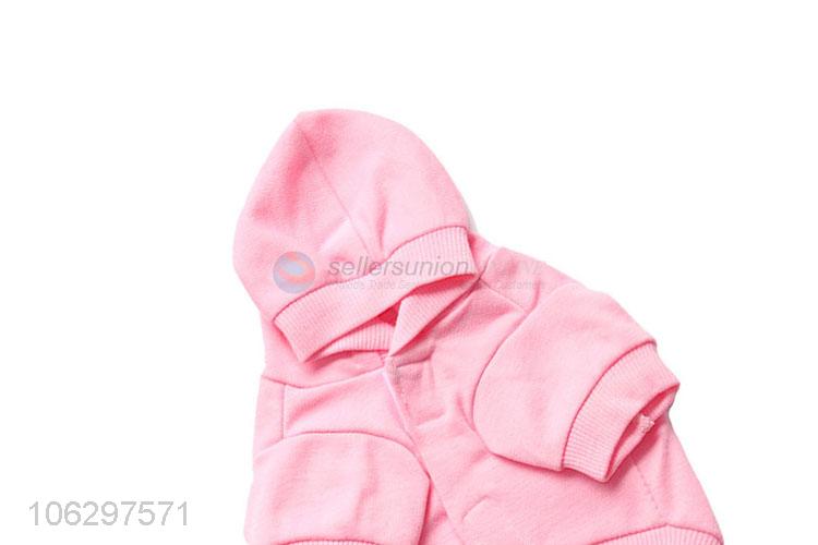 New Arrival Cotton Pink Hoodie For Pet