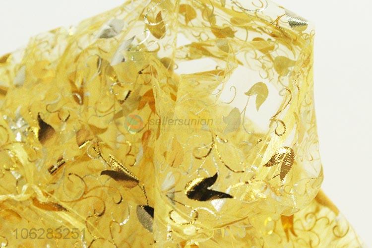 心形金色纱篮