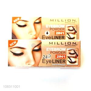 Best Quality Eyebrow Powder And Eye Liner 2 In 1 Set