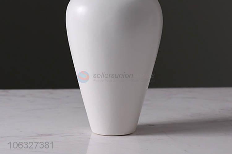 Custom Modern Home Decoration Ceramic Matte White Vase