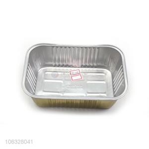 Gold Plated Aluminum Foil Takeaway Container