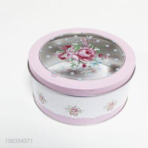 Hot sale metal box tinplate cans candy box with window