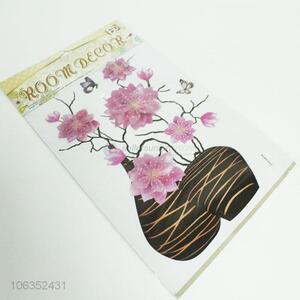 Wholesale removable flower pattern room decor stickers