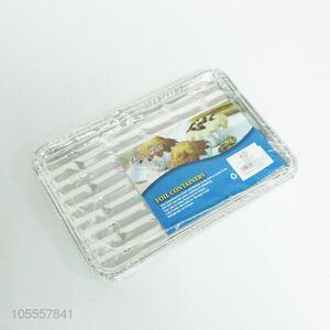 Hot selling 5pcs disposable aluminum <em>foil</em> plate for <em>food</em> packing