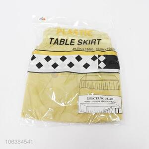 High Quality Plastic Table Skirt Best Table Cloth