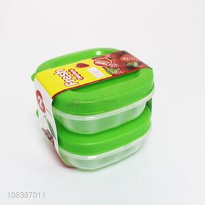 Low price food grade 2pcs plastic preservation box