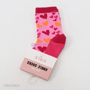 Stylish premium children girls cotton ankle socks winter socks