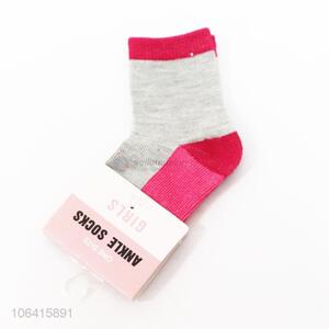 Good quality premium young girls cotton ankle socks for sale