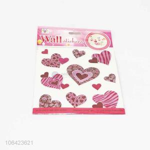 Good Quality Colorful Heart Pattern Wall Sticker