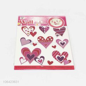 Hot Selling Colorful Heart Pattern Wall Sticker