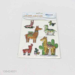 Suitable price 3D puffy foam animal shaped sticker for decor