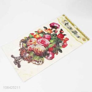 Factory price room decoration exquisite flower pvc sticker