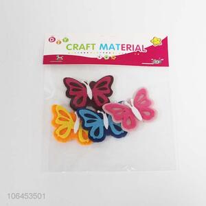 Cheap and good quality butterfly shape Felt sticker