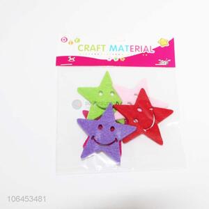 Competitive price colorful felt star stickers