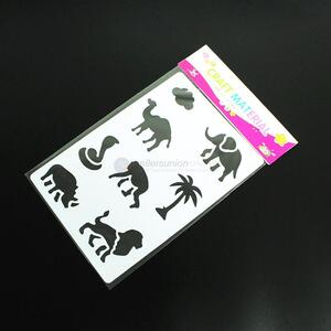 Bottom price hollow drawing stencil plastic animal stencil for children