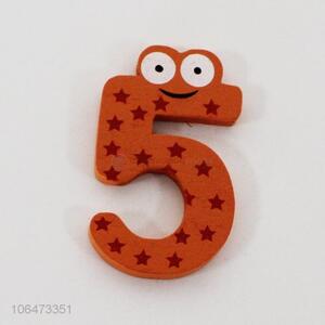 Good Quality Wooden Number Fridge Magnet