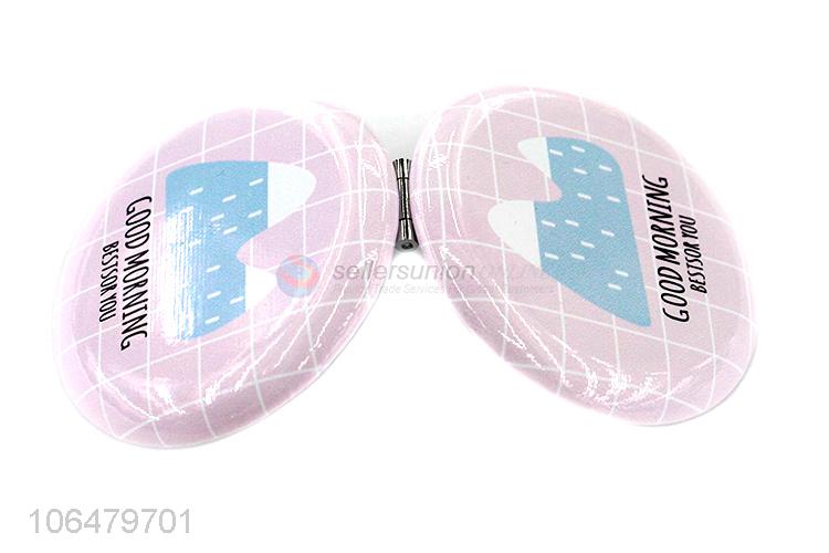 Fashion Foldable Round Makeup Mirror Pocket Mirror