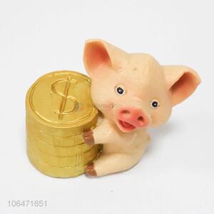 Best price decorative resin piggy money box resin saving box