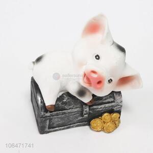 Wholesale home decoration resin pig money box resin craft