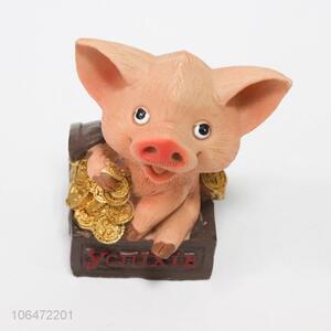 High Quality Cute Pig Shape Resin Money Box