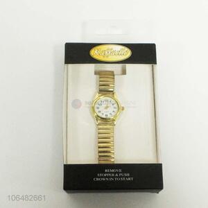 Wholesale fashion design ladies gold watch