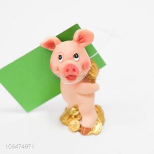 Cute Design Pig Shape Resin Decorative Ornament