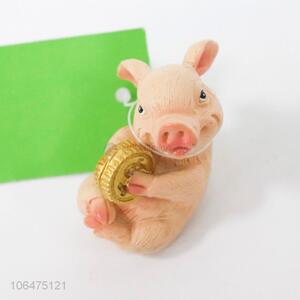 Wholesale Cartoon Pig Shape Resin Ornament