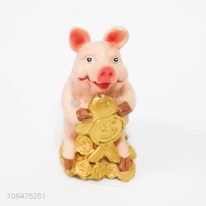 High Quality Cute Pig Resin Crafts Fashion Ornament