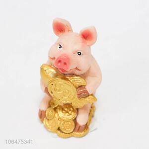 Hot Selling Pig Shape Resin Crafts Fashion Decoration