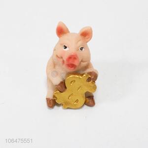 Fashion Room Decoration Pig Shape Resin Crafts