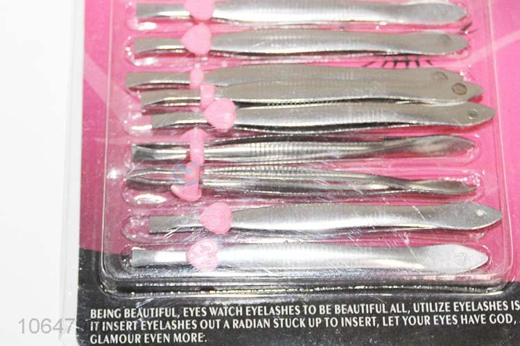 Best selling women makeup tools metal eyebrow tweezers