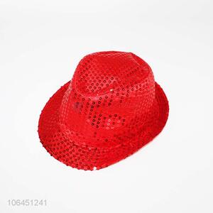 Newly designed unique red sequins sun hat for adults
