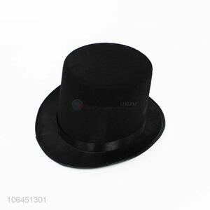 Factory wholesale Victorian style black felt top hat