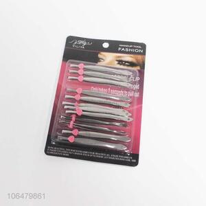 Best selling women makeup tools metal eyebrow tweezers