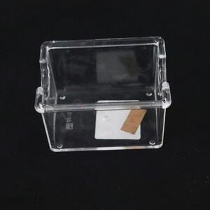 China manufacturer rectangular clear acrylic coffee sugar tea packets bag box