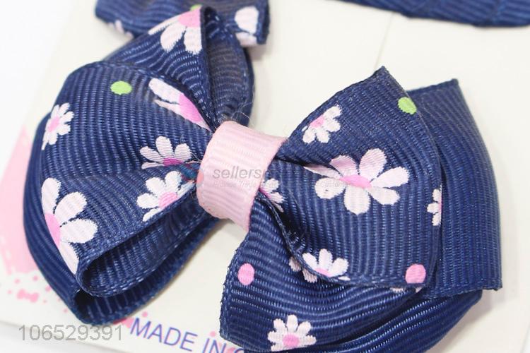 Factory Price Beautiful Girl'S Hair Clips Bow Knot Hairpins Set